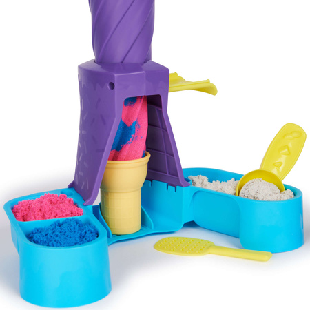 Kinetic Sand kinetischer Sand Eiscreme Set Soft Serve Station + Zubehör