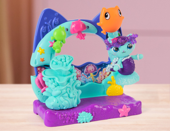 Gabby's Dollhouse the Kinofilm Balkon-Set mit Aquarium Meerjungfrau Figur + Zubehör Gabby's Dollhouse the Kinofilm