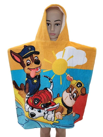 Paw Patrol Weicher Poncho Buntes saugfähiges Hundehandtuch 55x110cm