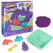 Kinetic Sand Kunststoff kinetische Sandburg Set mit lila Sand + Formen Tablett und Zubehör Spin Master