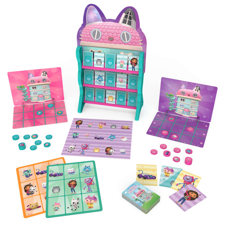 Gabis Katzenhaus 8in1 Spiele Tic-Tac-Toe Memory Bingo Dame Buntes Rennen