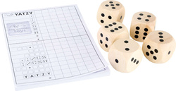 Small Foot Hölzerne Riesenwürfel Partyspiel + Notizblock