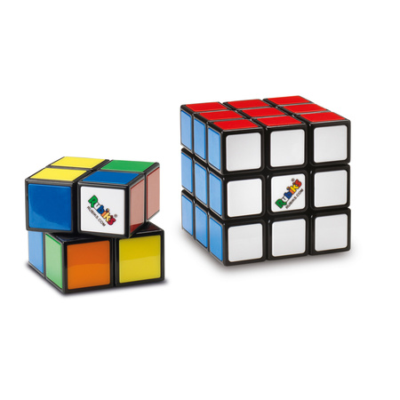 Set 2in1 klassischer Rubik's Würfel Original Puzzle Rubik's Würfel 2x2 und 3x3 Spin Master
