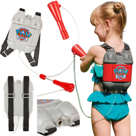 Paw Patrol verstellbarer Wasserrucksack mit Wasserpumpenpistole Water Pup Pack