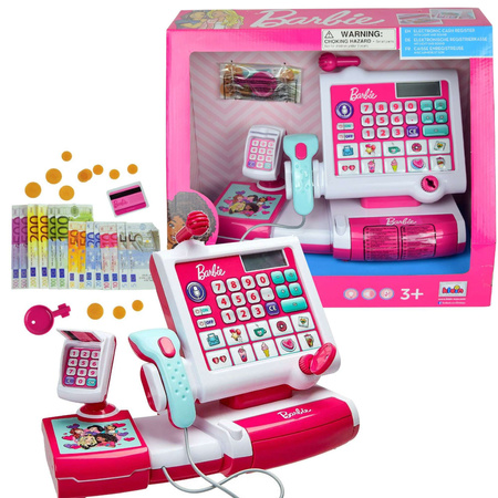 Klein 9339 Ladenkasse mit Scanner Barbie