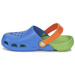 Crocs Kids Electro Sea Blue Lime Blaugrüne Flip-Flops für Kinder