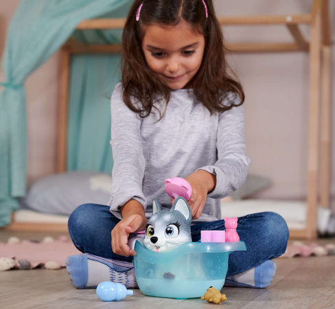 Pamper Petz interaktives Husky-Hundeset mit Wanne + Zubehör