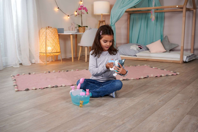 Pamper Petz interaktives Husky-Hundeset mit Wanne + Zubehör