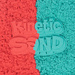 Kinetischer Sand Kinetic Sand Mo ld 'n Flow 2 Farben + 3 Zubehörteile