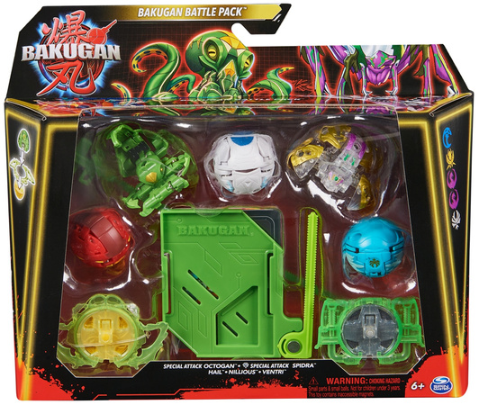 Bakugan Battle Pack Strategie Spiel + Spezialangriff Octogan Spezialangriff Spidra Figuren
