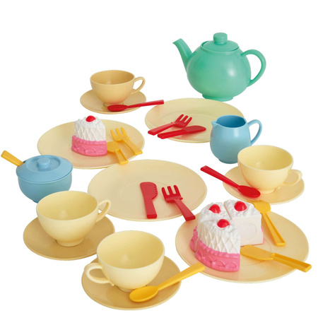 Teeservice Kaffeetasse Kuchenservice für Kinder 36 Teile