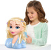 Disney Prinzessin Kopf Kämmen und Styling Puppe Elsa Die Eiskönigin +Zubehör 