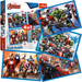 Trefl Puzzle 4in1 Marvel Brave Avengers
