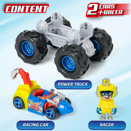 T-Racers Power Trucks Turbo Digger 2-in-1 Fahrzeug-Set