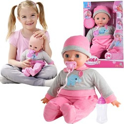 Simba Laura Babypuppe 40 cm mit Schnuller und Flasche