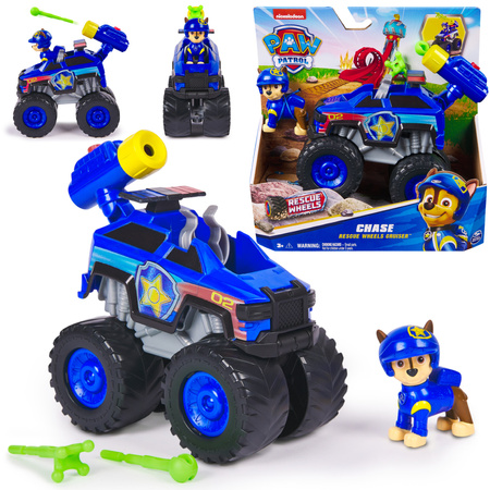 Paw Patrol Rescue Wheels blau Geländewagen mit Chase Figur 6cm