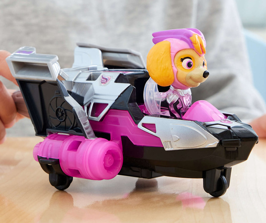 Paw Patrol The Mighty Kinofilm Big Kinofilm Skye Figurenset rosa Jet Fahrzeug Sound Licht