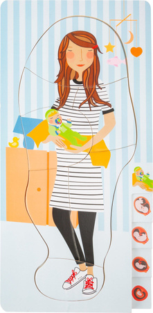 Small Foot Educational Holzpuzzle Schwangerschaft Stadien der Schwangerschaft