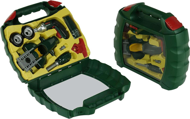 Koffer mit Auto und Bosch-Schraubendreher für Kinder Klein