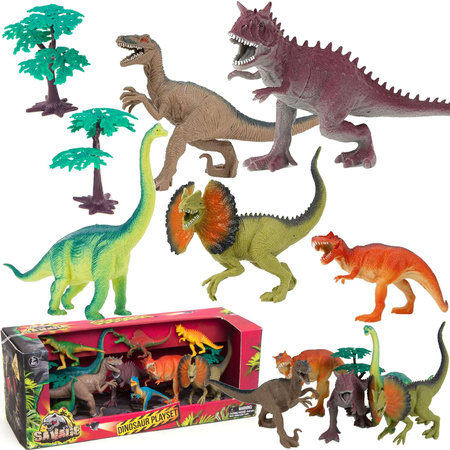 Set mit Dinosaurierfiguren + Zubehör 12 Stück