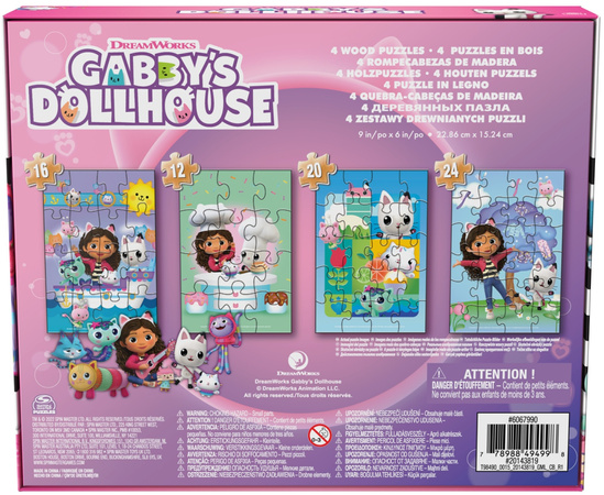 Gabis hölzernes Katzenhaus-Puzzle 4 Puzzles