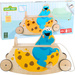Kleiner Fuß 2-in-1 Holzfahrrad Schaukelstuhl Cookie Monster