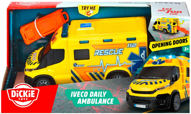 Rettungswagen Interaktiver Krankenwagen + Zubehör Licht Sound