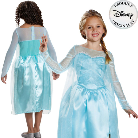 Kinder Karnevalskostüm Disney Frozen Die Eiskönigin Elsa 109-123 cm 5-6 Jahre
