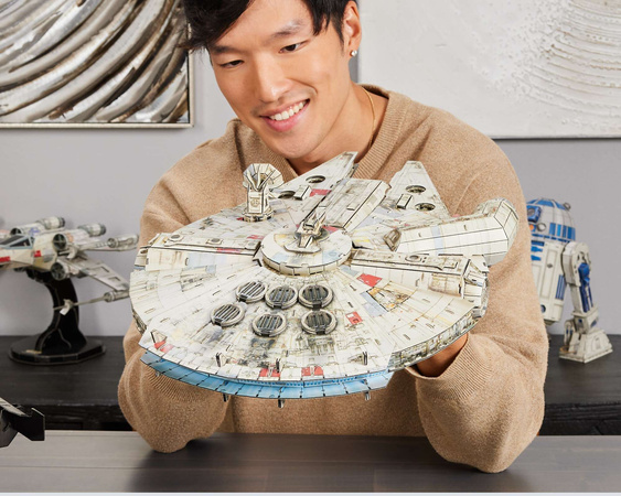 Puzzle 4D Build Star Wars Falcon Millennium 3D Modell zum Zusammenbauen