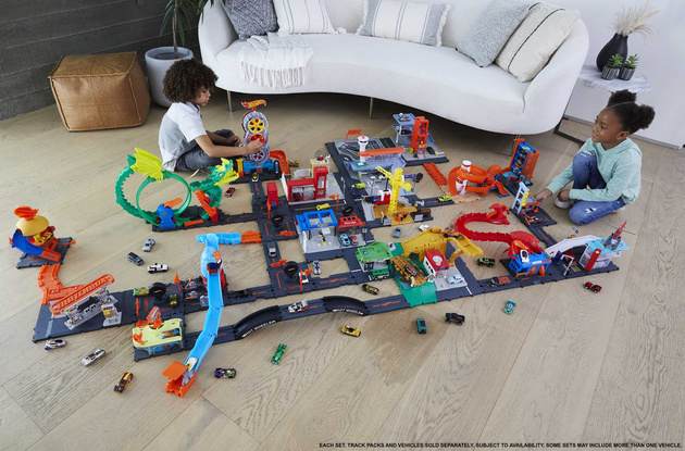 Hot Wheels City Car Track Erweiterungsset + Auto