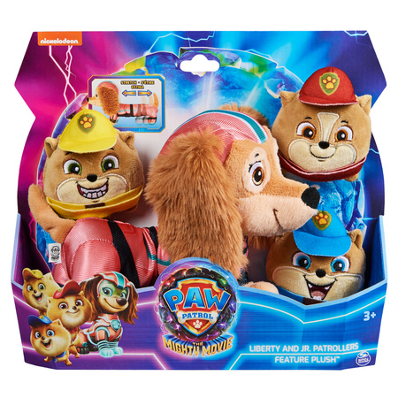 Paw Patrol The Mighty Kinofilm Big Set Liberty Hauptquartier + 4 Hundewelpen Figuren