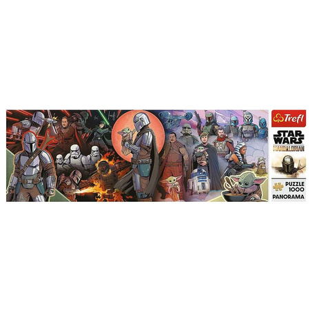 Puzzle 1000 Star Wars Abenteuer des Mandalorianer Baby Yoda Trefl