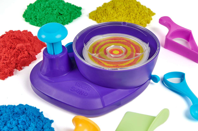 Kinetic Sand Plastic Kit Bunter Kinetic Sand 907g Swirl n' Surprise Mischmaschine + Zubehör