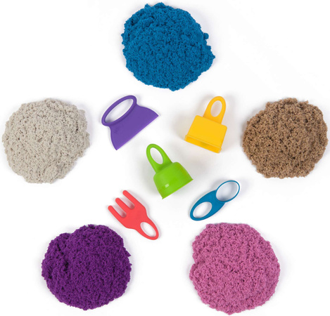 Kinetic Sand Kunststoff Kinetic Sand Set Karton mit 5 Sanden