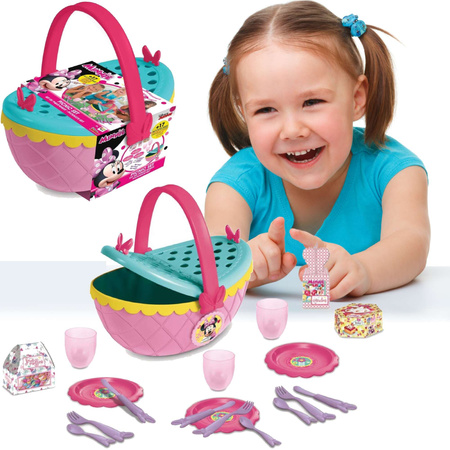 IMC Toys Disney Minnie Mouse Picknickkorb-Set mit Zubehör