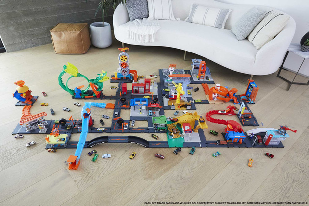 Hot Wheels City Car Track Erweiterungsset + Auto