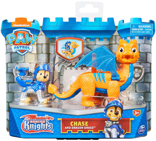 Paw Patrol Rescue Knights Knights 2 Figuren Chase und Draco Drache