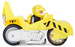 Paw Patrol 2-in-1 Rubble Deluxe Moto Pups Motopies Gelbes Motorradfahrzeug + Figur