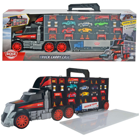 Transporter LKW Koffer für Resorach LKW 63 cm + Autos Hubschrauber und Straßenzubehör