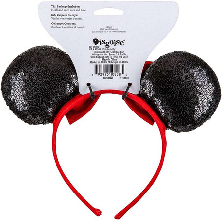 Disney Minnie Maus Kostüm, Pailletten-Haarband mit Schleife