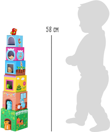 Kleiner Fuß 10044 Tier-Pyramide Puzzle