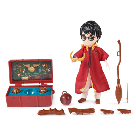 Harry Potter Quidditch Geschenkset 20 cm Puppe + Zubehör