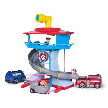 Paw Patrol Hauptquartier mit Licht und Sound, Fahrzeugen und Figuren