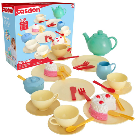 Teeservice Kaffeetasse Kuchenservice für Kinder 36 Teile
