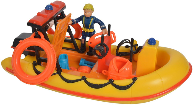 Simba Fireman Sam Rettungsboot Neptun Neptun Motorboot+Penny Figur+Zubehör