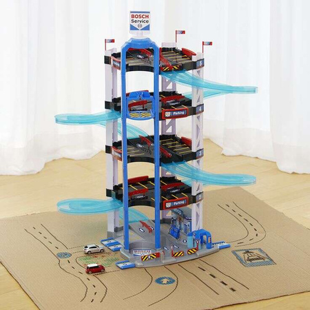 XXL Bosch Service 5-stöckiges Parkhaus 85 cm Klein + 2 Autos
