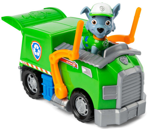 Paw Patrol 2-in-1 Rocky's Müllwagen mit Öko-Figur