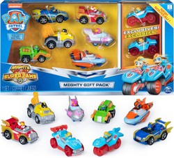 Paw Patrol Satz von 8 True Metal Mighty Pups Kosmopies Fahrzeuge