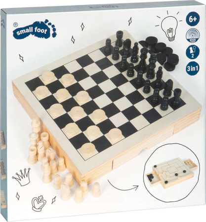 Kleiner Fuß Holzschach