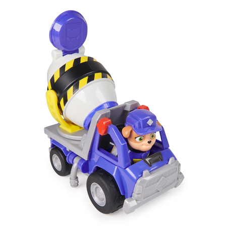 Paw Patrol Gemischter Betonmischer Fahrzeug Rubble und seine Crew + Figur